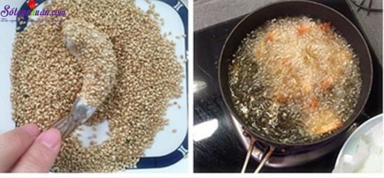 Tôm tẩm vừng chiên giòn ngon miễn chê