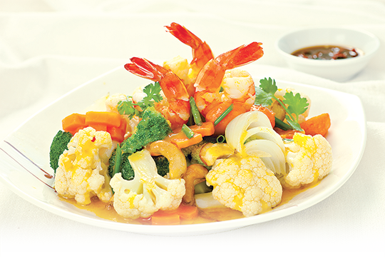 Tôm xào bông cải