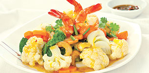 Tôm xào bông cải