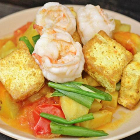 Cách làm tôm xào chuối đậu