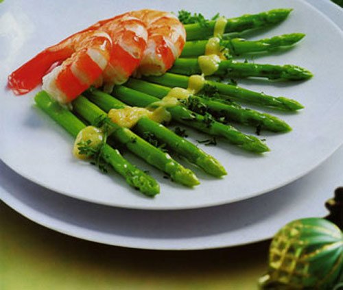 Tôm xào măng tây