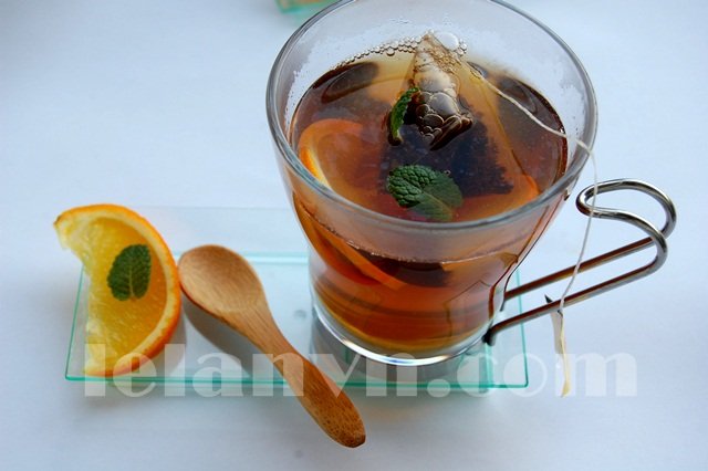 Trà cam gừng thơm ngon