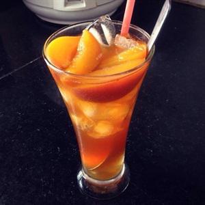 Cách làm trà đào tươi