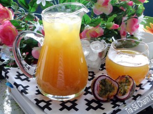 Trà sả chanh dây dứt cảm giác đầy hơi khó chịu ngày Tết