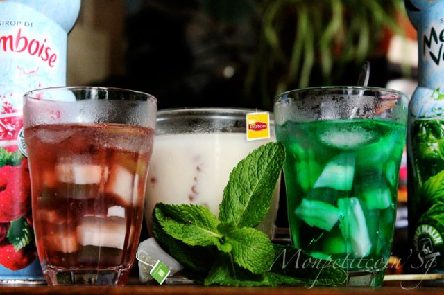 Trà sữa, sirô thạch rau câu