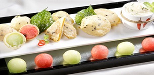 Trái cây và rau củ chiên giòn