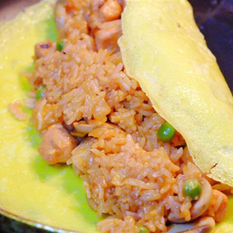 Cách làm trứng bọc cơm