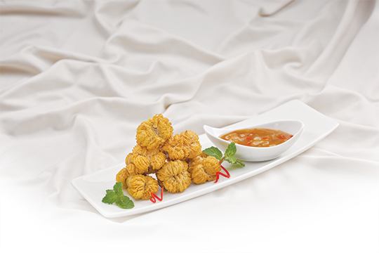 Trứng cá thu chiên giòn xốt me