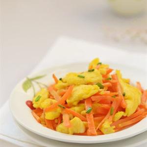 Cách làm trứng chiên cà rốt