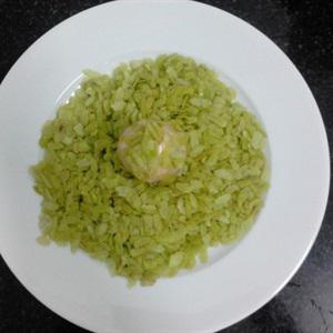 Cách làm trứng chiên cốm dẹp