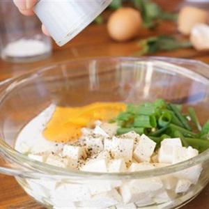 Cách làm trứng chiên đậu hũ non