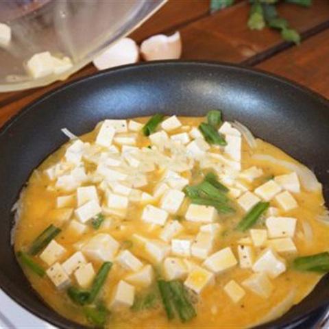 Cách làm trứng chiên đậu hũ non