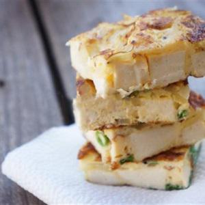 Cách làm trứng chiên đậu hũ non