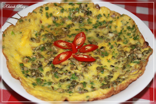 Trứng chiên hàu sữa