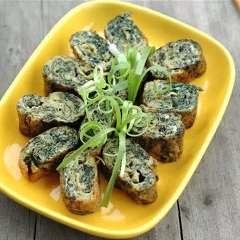 Cách làm trứng chiên lá mơ