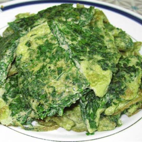 Cách làm trứng chiên lá ngải cứu