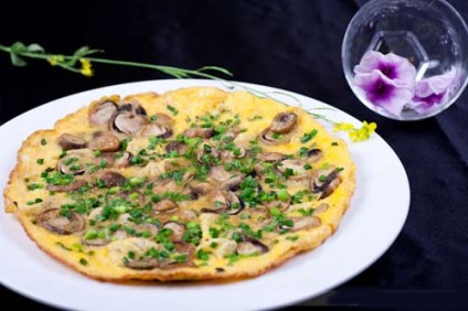 Trứng chiên nấm