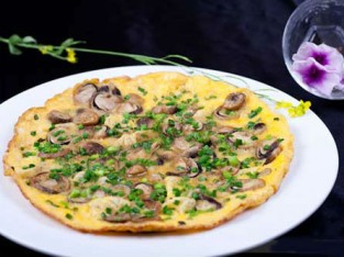 Trứng chiên nấm