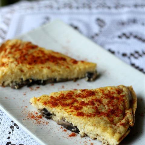 Cách làm trứng chiên phô mai nấm mỡ