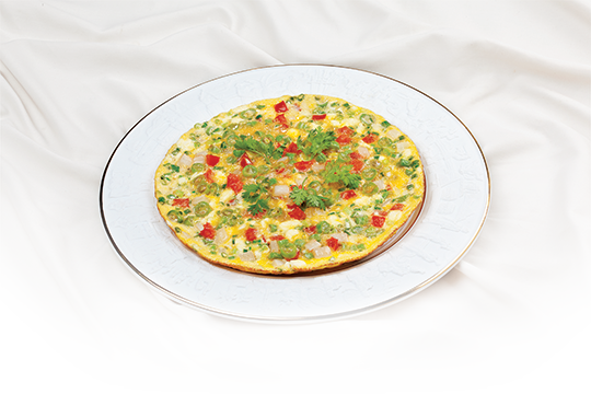 Trứng chiên rau củ xốt mayonnaise