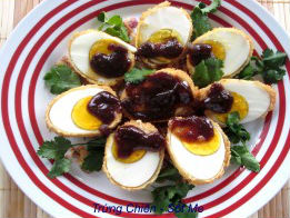 Trứng chiên sốt me