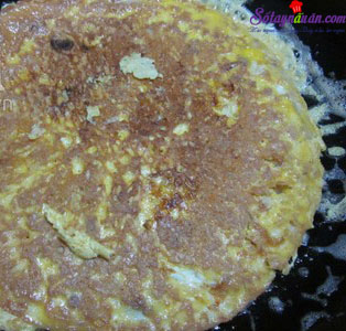 Trứng chiên thịt-món ăn bổ dưỡng cho các bé