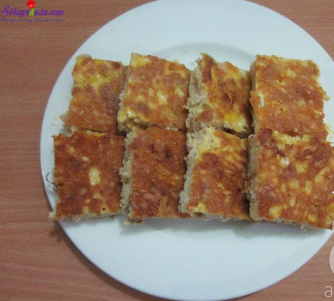 Trứng chiên thịt-món ăn bổ dưỡng cho các bé