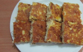 Trứng chiên thịt-món ăn bổ dưỡng cho các bé