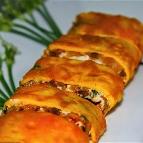Cách làm trứng cuộn kim chi