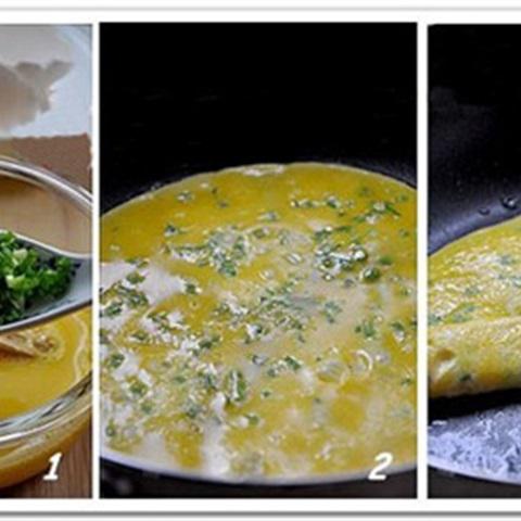 Cách tráng trứng cuộn nhiều lớp