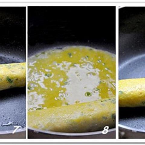 Cách tráng trứng cuộn nhiều lớp