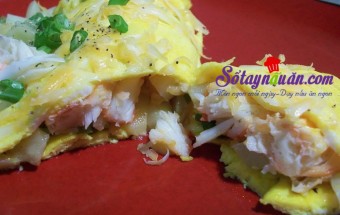 Trứng cuộn thịt cua vừa lạ vừa ngon