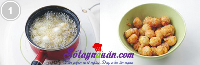 Trứng cút xào mộc nhĩ chua ngọt