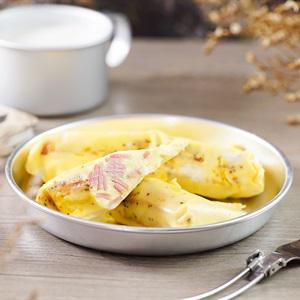 Cách làm trứng đúc phô mai và thịt xông khói