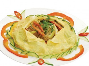 Trứng gói miến cua