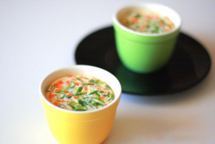 Trứng hấp rau củ