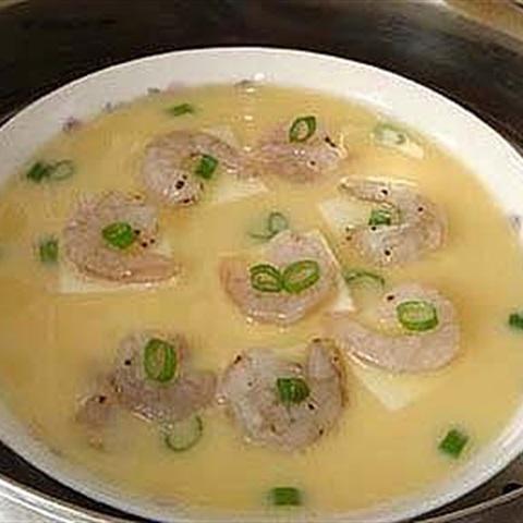 Cách làm trứng hấp tôm đậu hũ