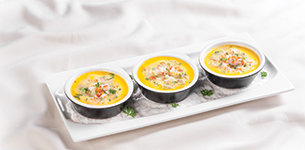 Trứng hấp tôm nấm