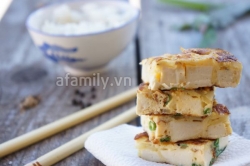 Trứng tráng đậu phụ làm nhanh ăn ngon