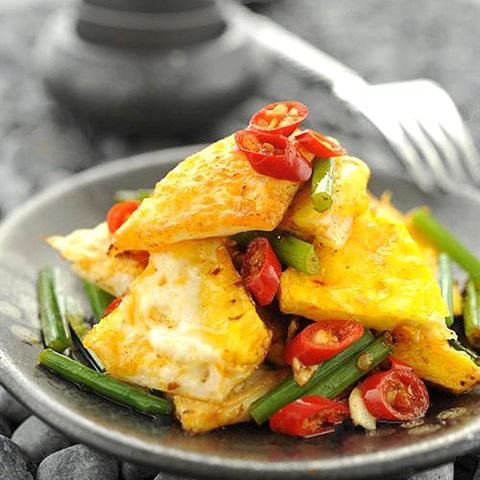 Cách làm trứng xào ớt