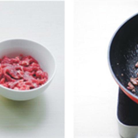 Cách làm trứng xào thịt bò