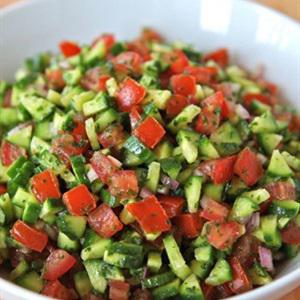 Cách làm salad cà chua dưa leo