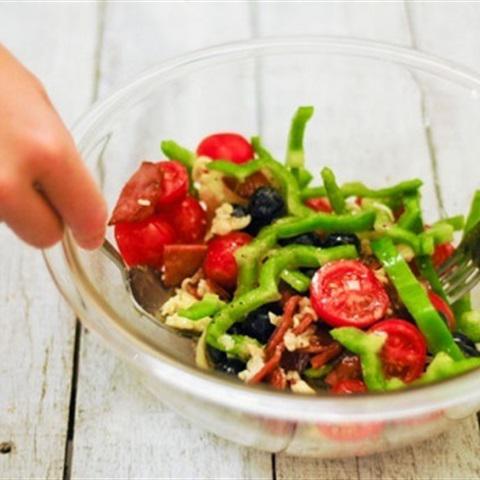 Công thức làm salad pizza rau củ