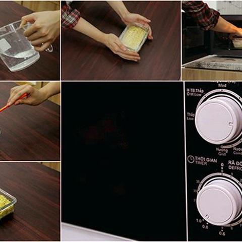 Cách làm xôi vò bằng lò vi sóng