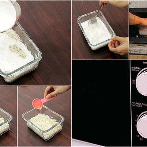 Cách làm xôi vò bằng lò vi sóng