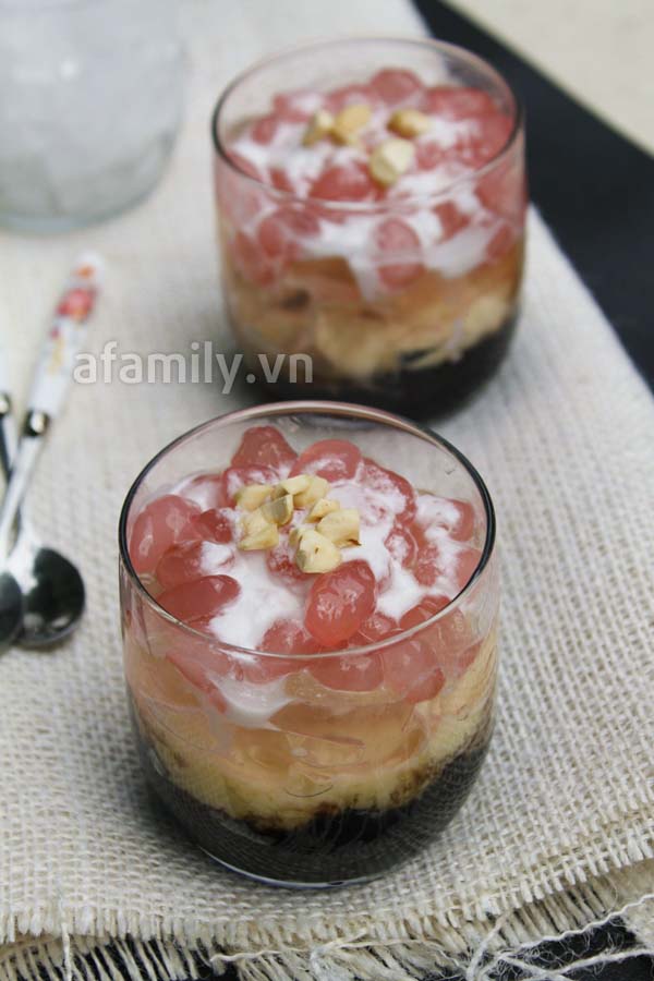 Tự nấu chè sương sa hạt lựu không khó!