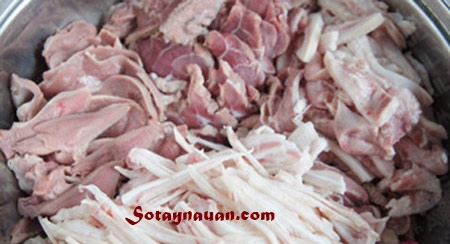 Tự tay làm giò thủ (giò xào) đón tết nào