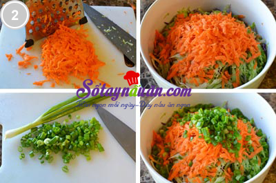 Tươi mát salad táo bắp cải tím