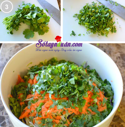 Tươi mát salad táo bắp cải tím