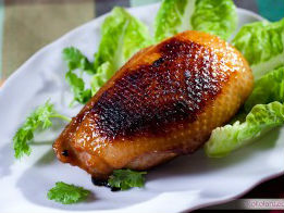 Ức ngan quết sốt BBQ